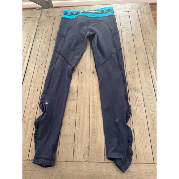 Lululemon Speed Tight *Brushed Interlock Inkwell / Quilt Winter Size 6 - Picture 2 of 2